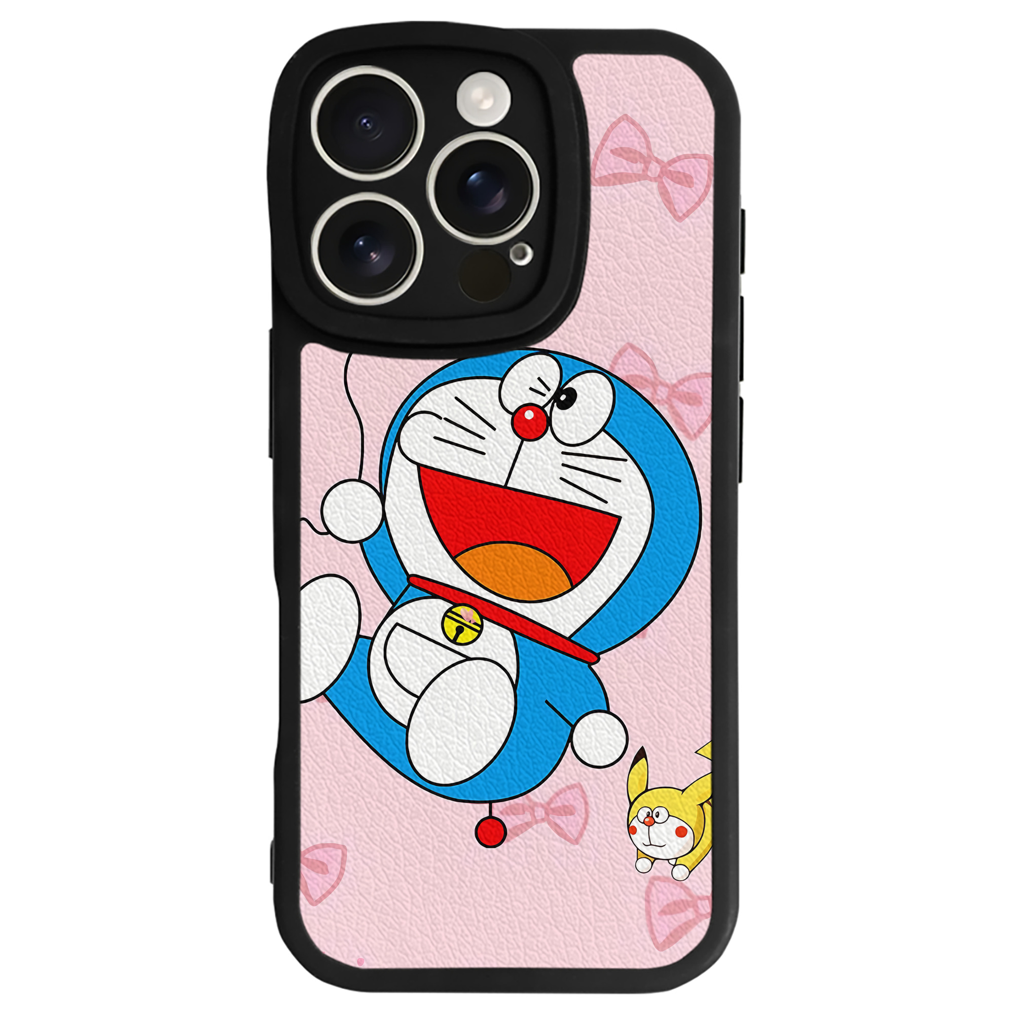 （画像用） ドラえもん Doraemon 【iPhone 16シリーズ対応】シリコンスマホケース（レザー調） 材質：シリコン